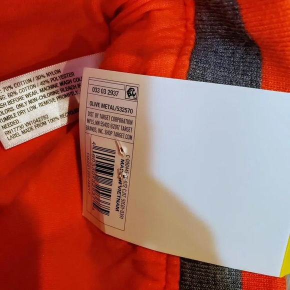 NWT Cat & Jack Straight Leg Casual Boy Pants Size 12m Green Orange - Picture 8 of 12